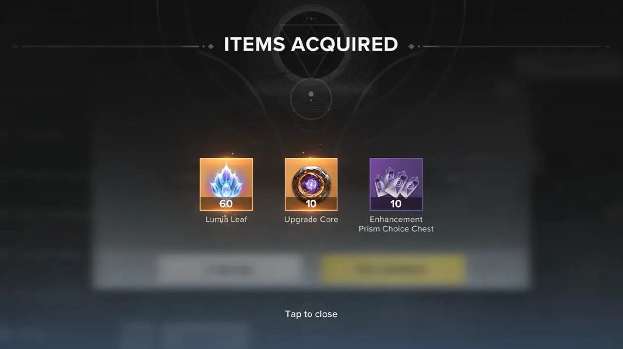 Destiny Rising redeem rewards