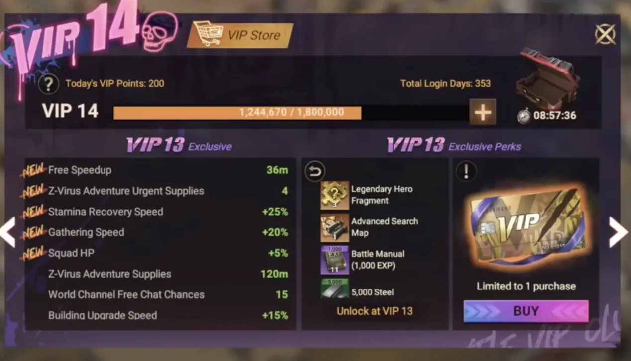 VIP Privileges UI | Doomsday