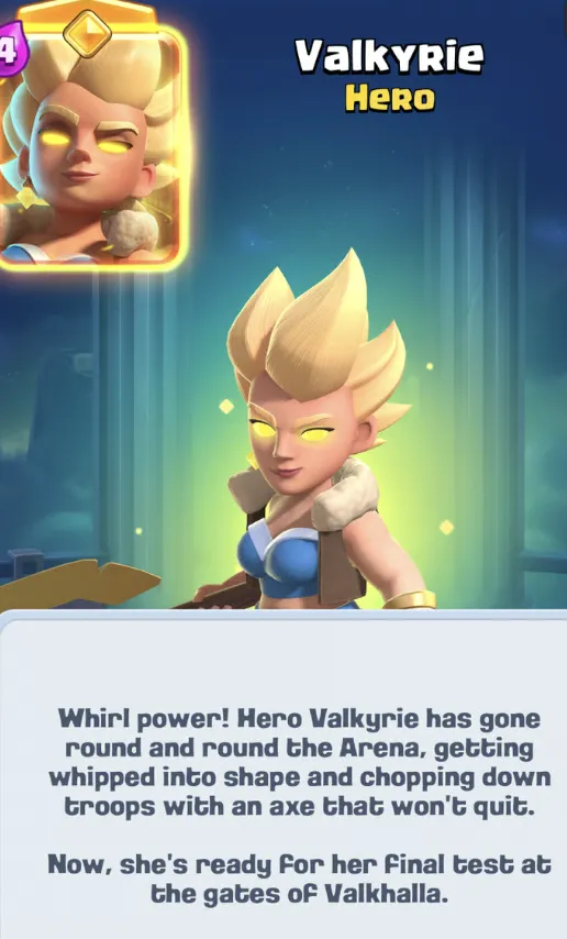 Hero Valkyrie Profile | Clash Royale