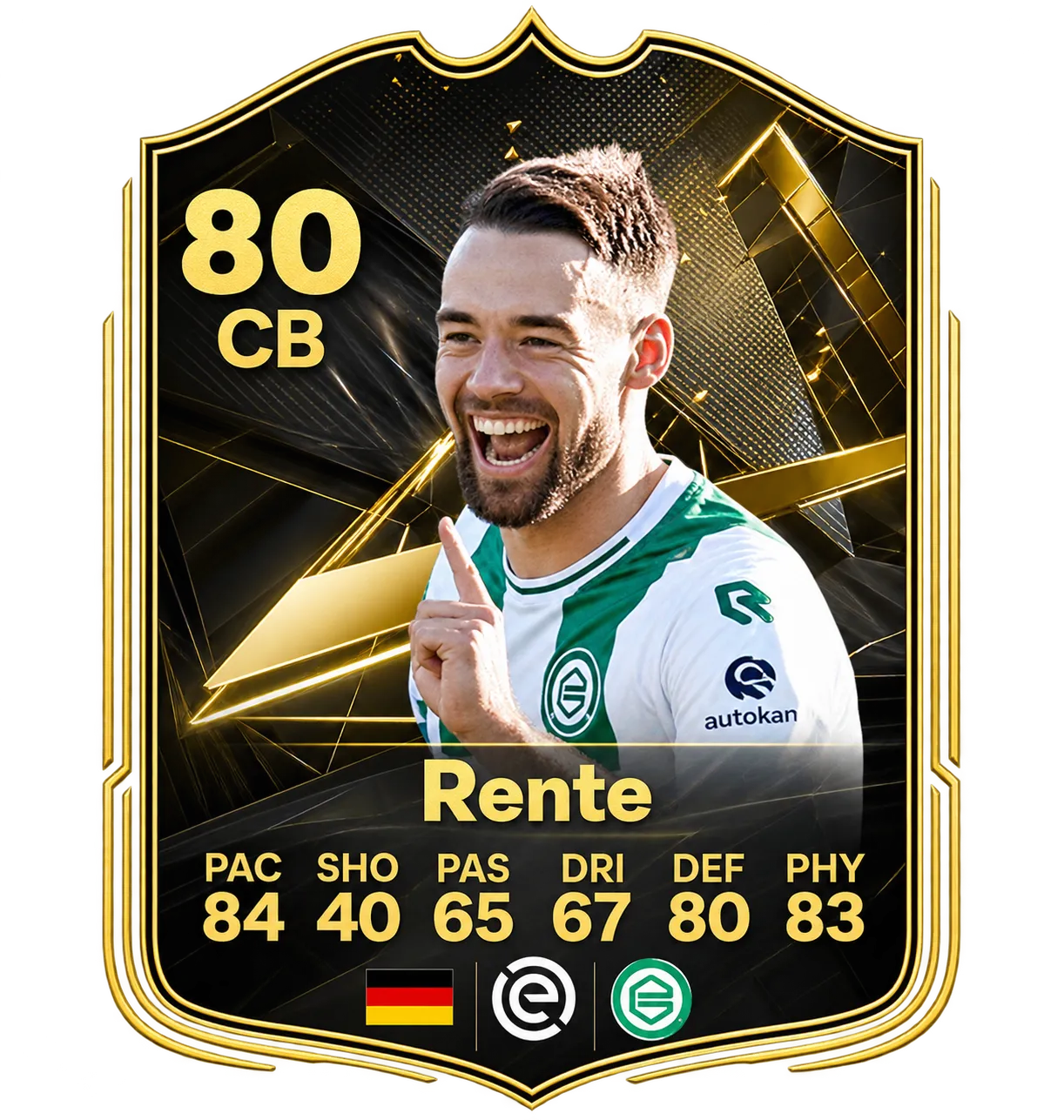 Marco Rente TOTW 5 80 CB card in FC 27