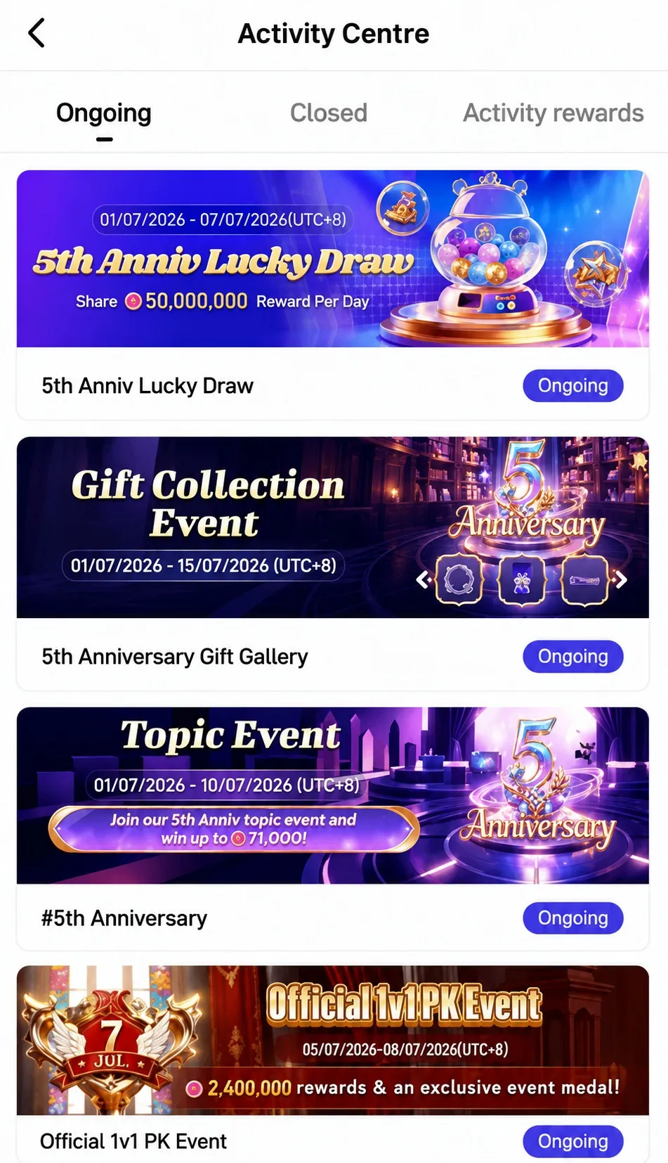 Poppo Live 5th Anniversary Celebration
