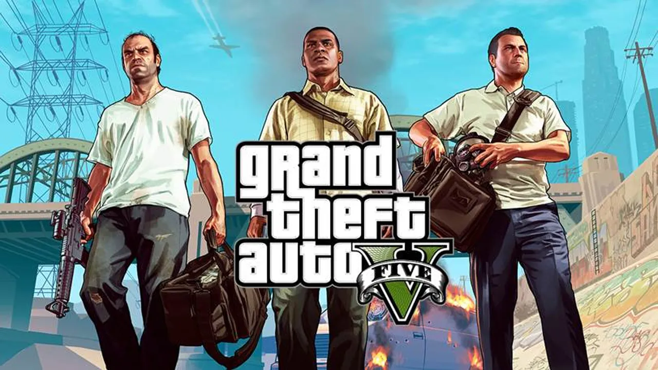 GTA V Michael Franklin and Trevor in Los Santos