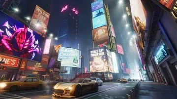 Marvel Rivals Holographic Billboard