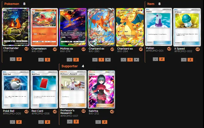 Charizard ex deck