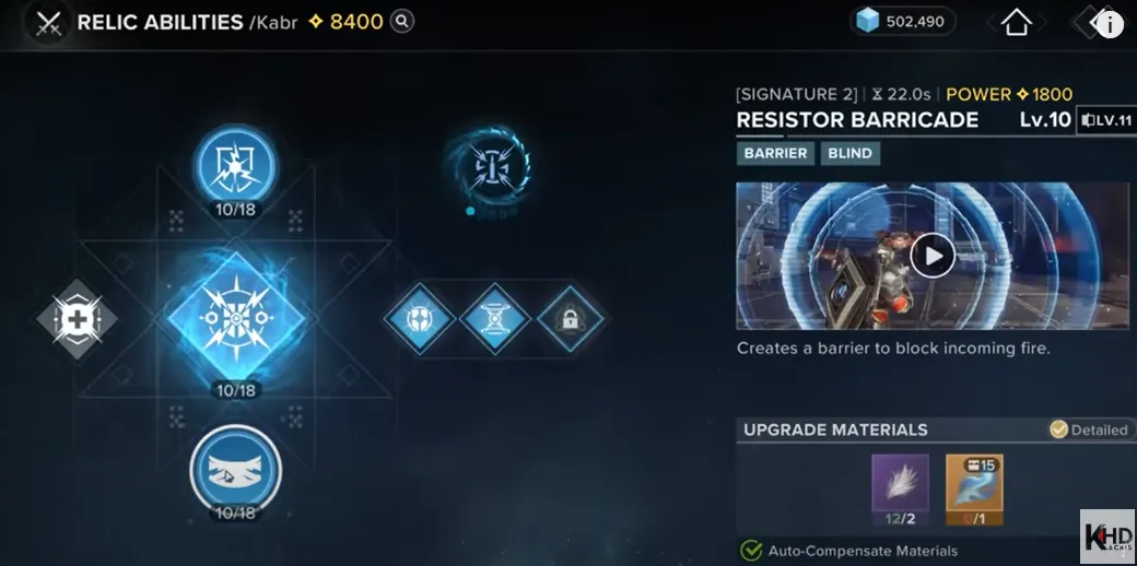 Kabr Abilities