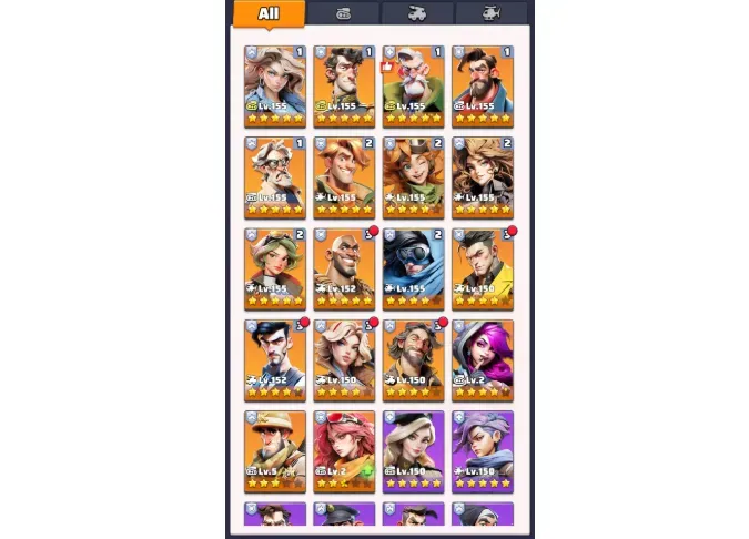 Komplette 4+1-Team-Konfigurationen (alle 3 Teams)