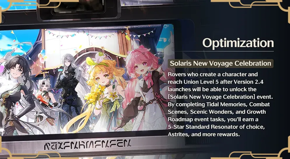 Solaris New Voyage Celebration