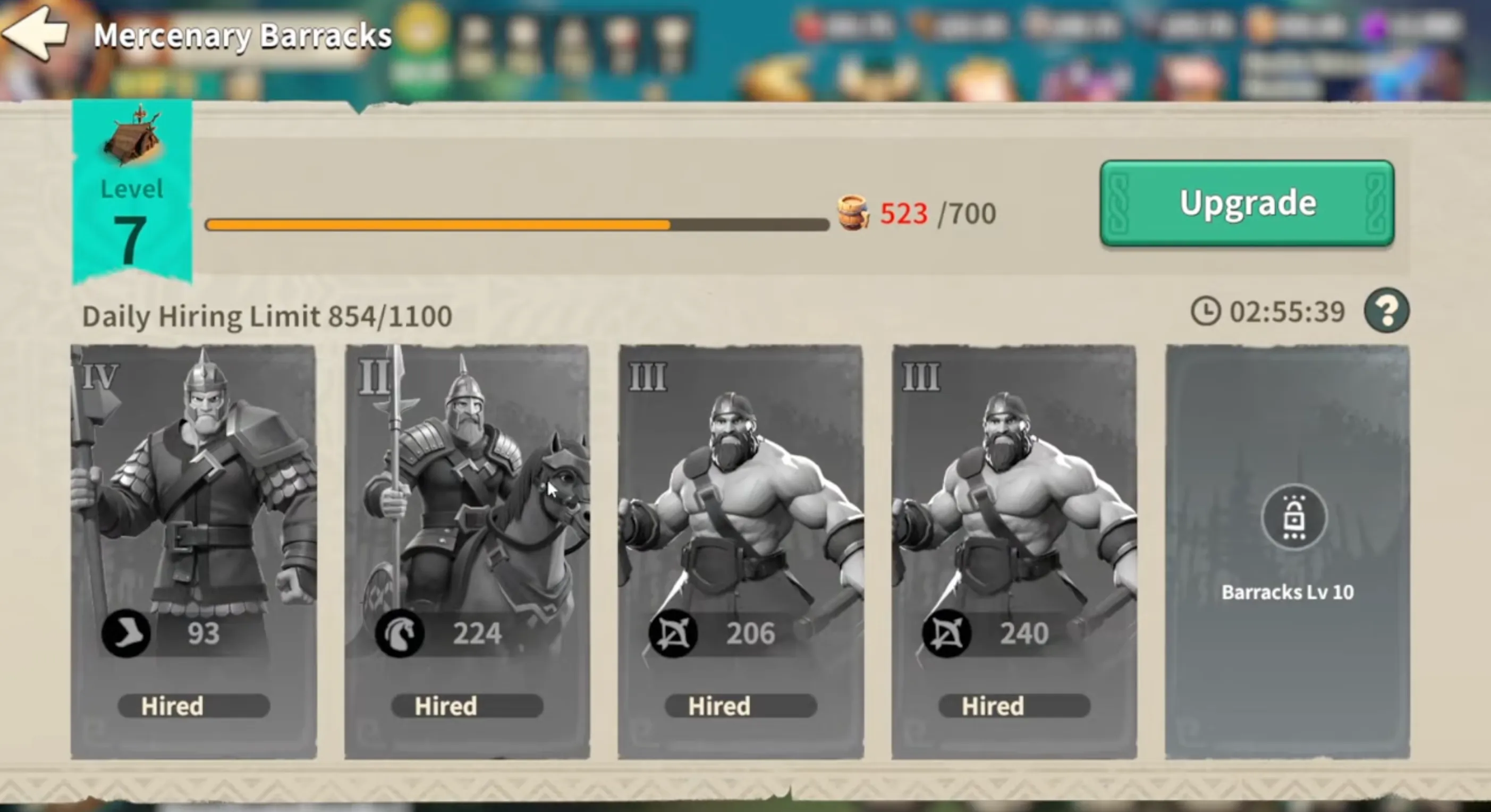 Exploit the Mercenary Camp for Free Tier 4 and Tier 5 Units