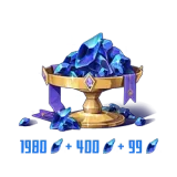 1980 Opals + 499 Bonus | Crystal of Atlan (Asia)