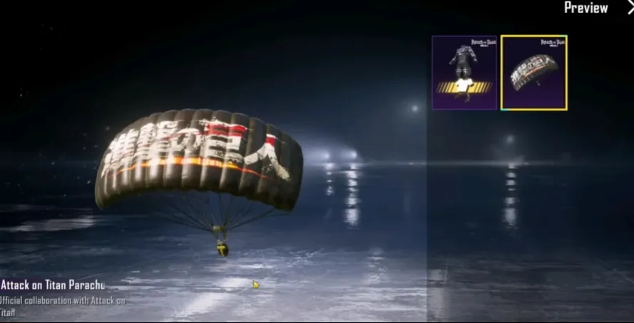 Attack on Titan Parachute