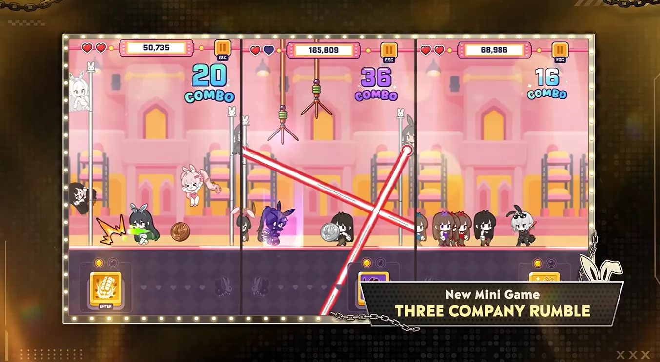 THREE COMPANY RUMBLE Mini-Game