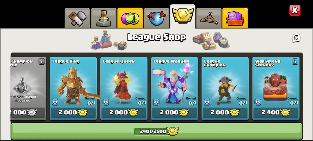 league shop