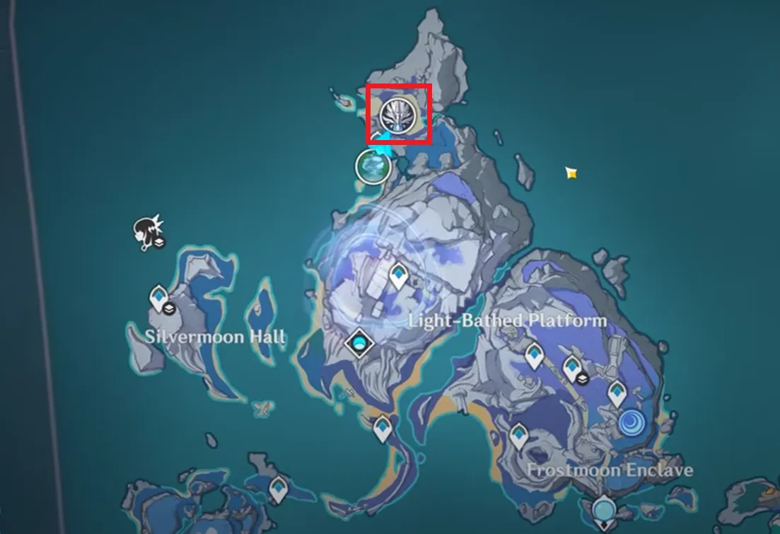 местоположение Сияющего рога