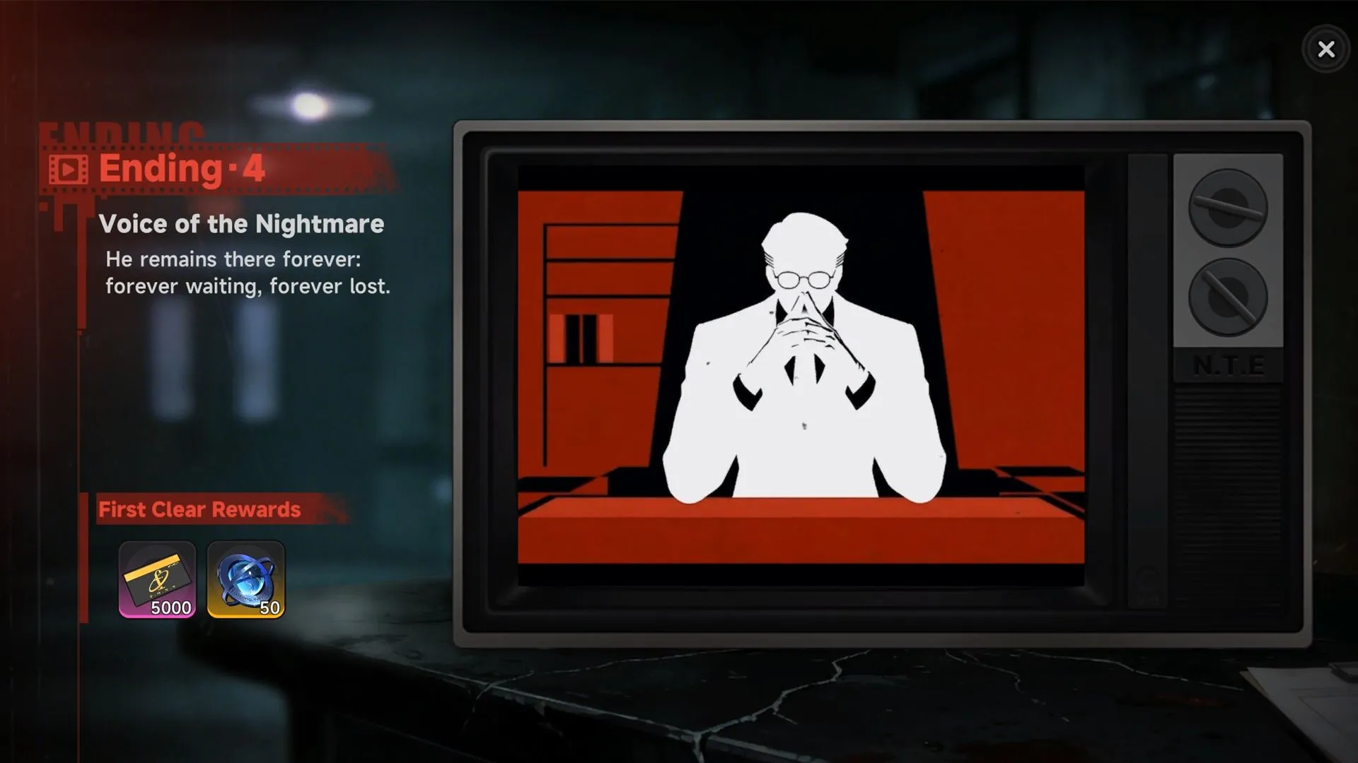 Ending 4: "Voice of the Nightmare"