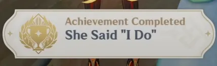 She Said "I Do"