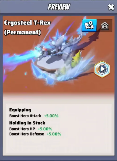 Cryosteel T-Rex Base Skin