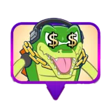 Seeing Dollar Signs (vector) sticker | Sonic Rumble