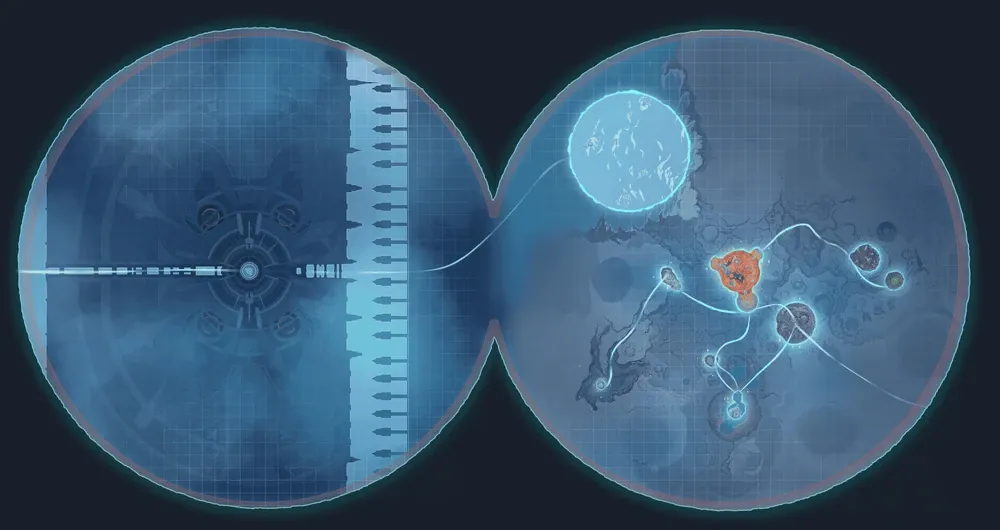 Frost Moon and lunar areas map in Genshin Impact
