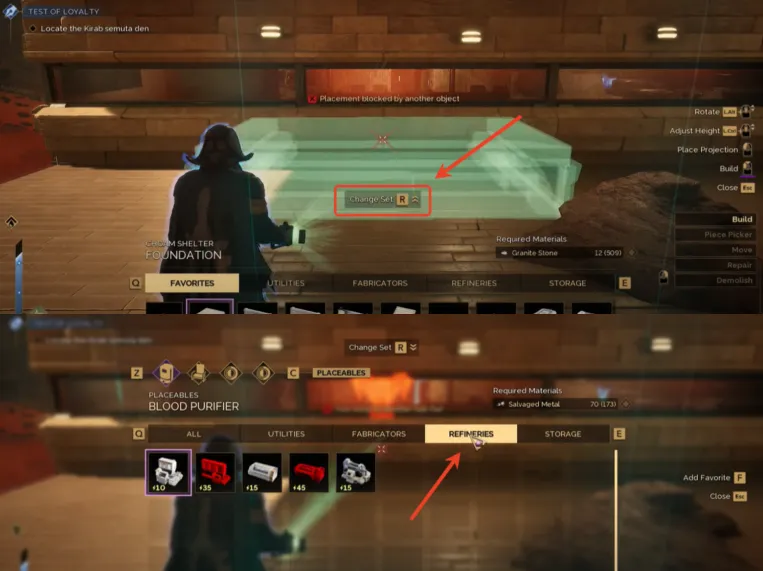 how to build a blood purifier in dune