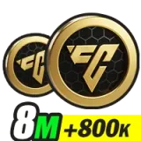 8M+800K Safe Coins PS4/5 | FC 26 Coins