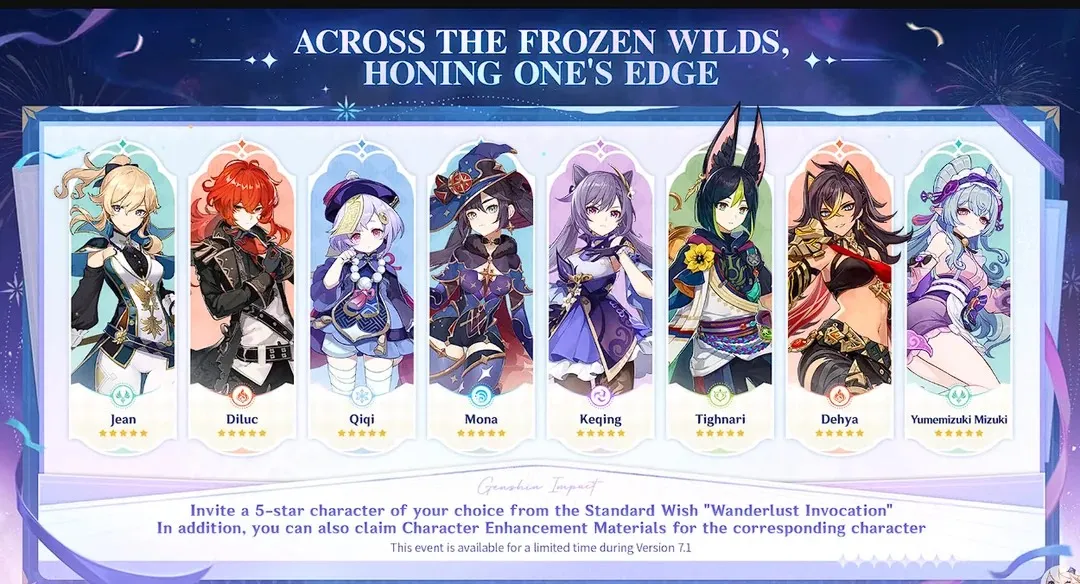 Free Standard 5-Star Character Invitation