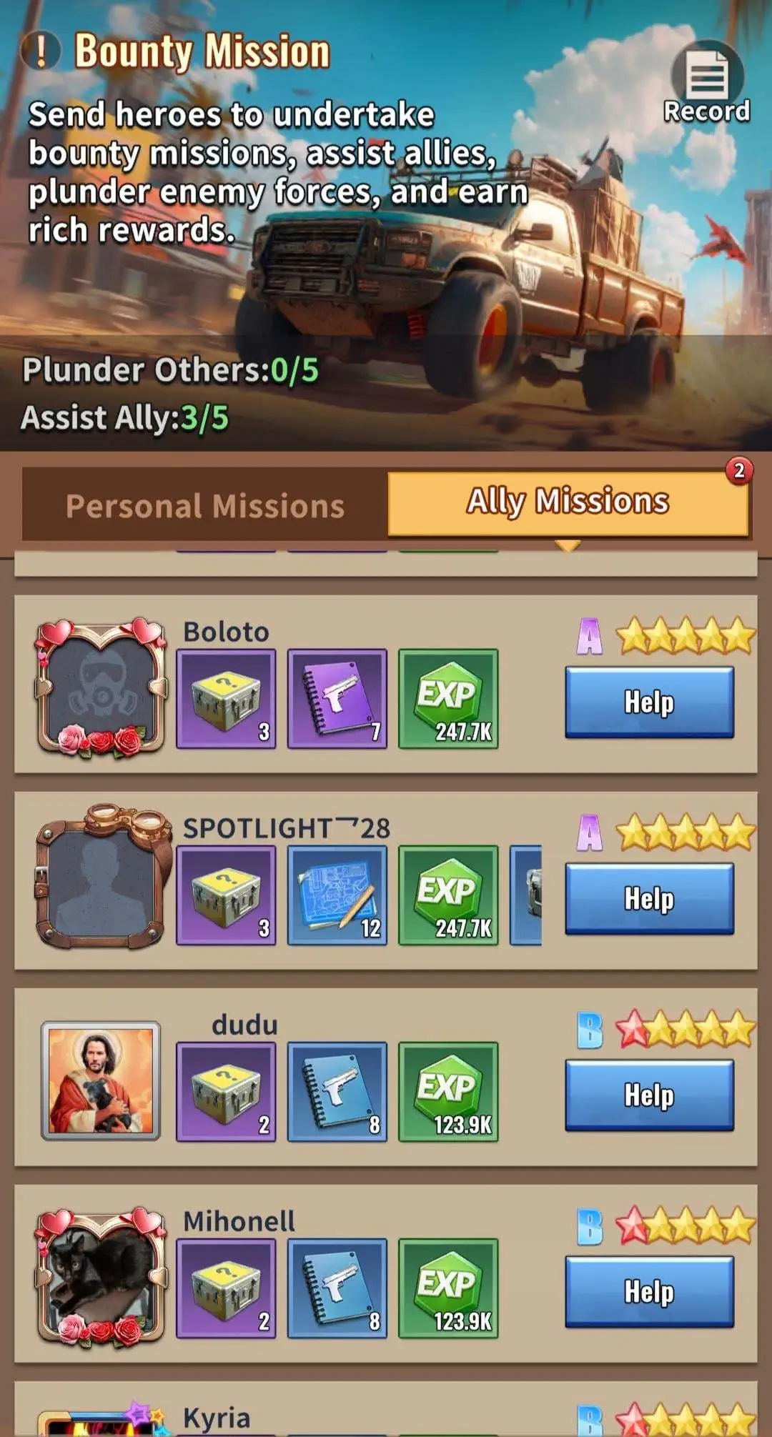 Bounty Missions