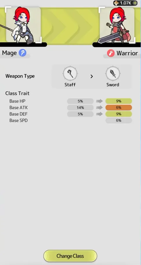 Sword x Staff Class