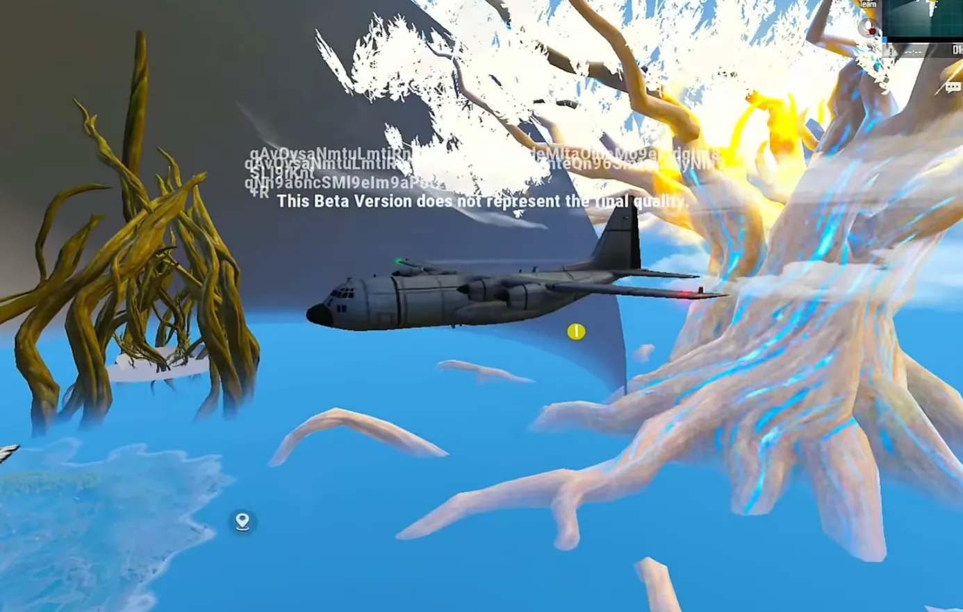 Towering World Tree and clusters of massive vines rising into the sky