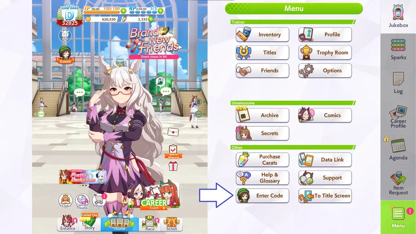 How to Redeem Codes in Umamusume: Pretty Derby