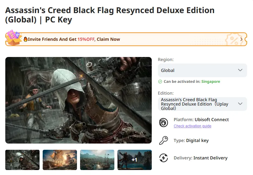 LDShop Assassin’s Creed Black Flag Resynced