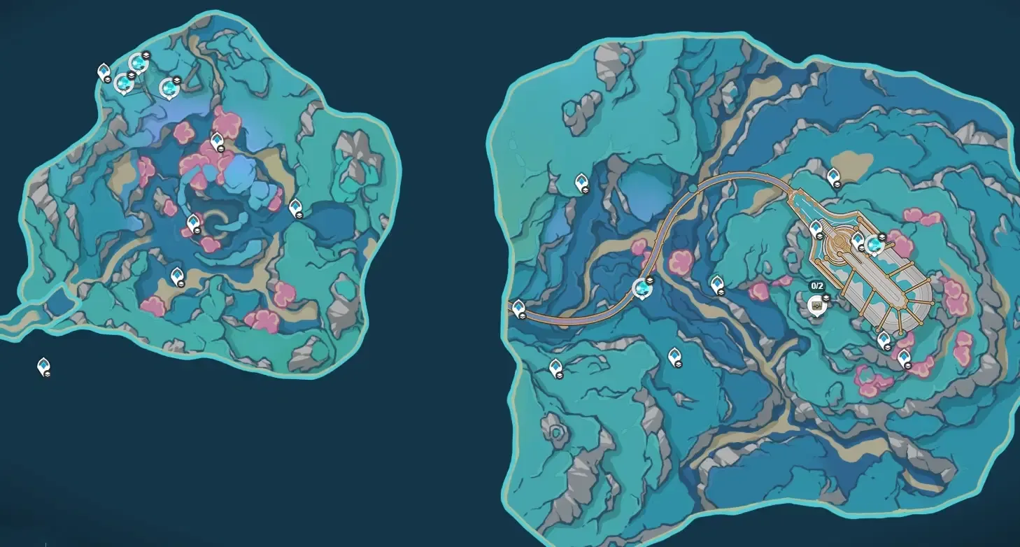 Genshin Impact Version 4.6 Nostoi Region and Sea of Bygone Eras map