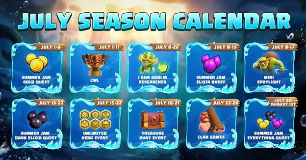 CLC July Calender