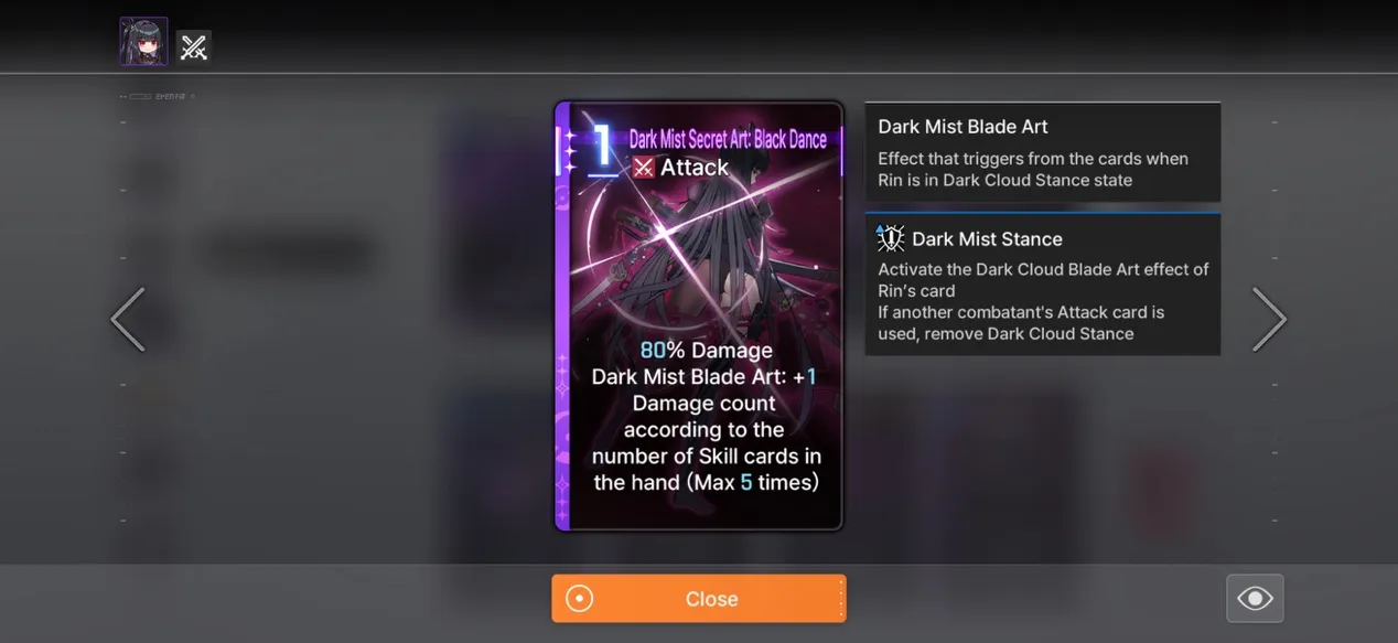 Dark Mist Secret Art: Black Dance