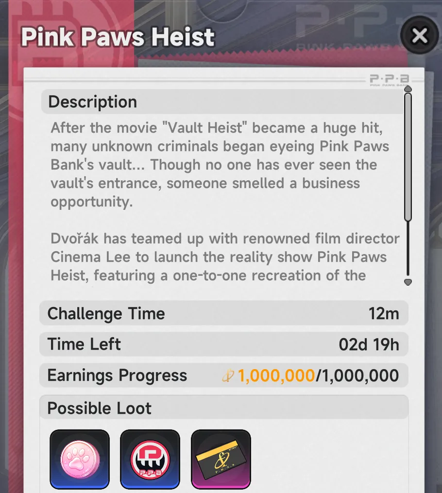 Pink Paw Heist