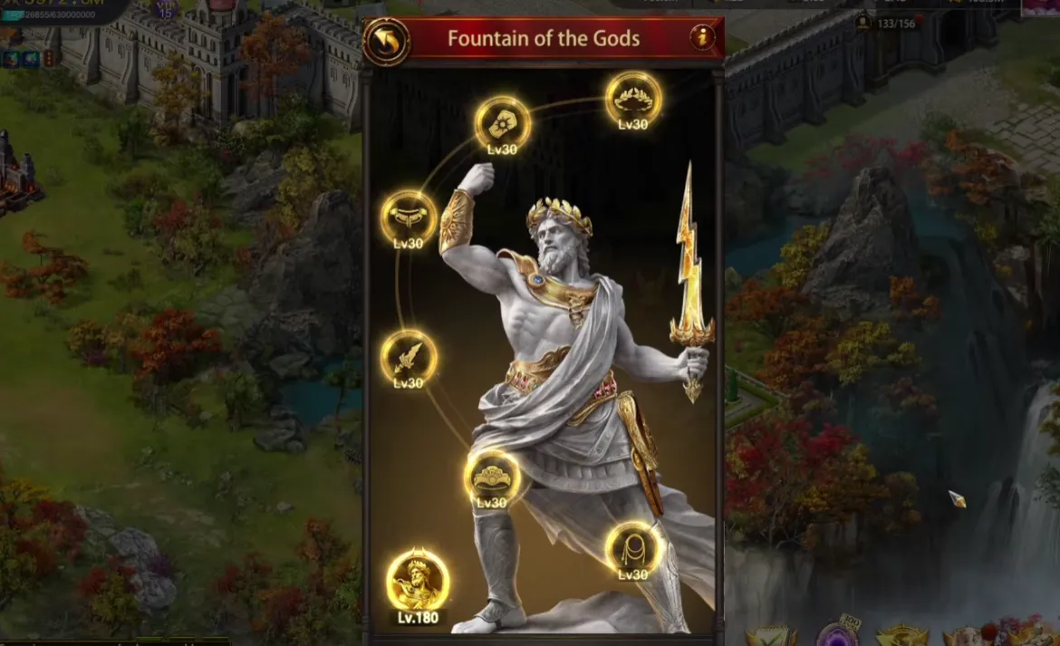 fountain of the gods