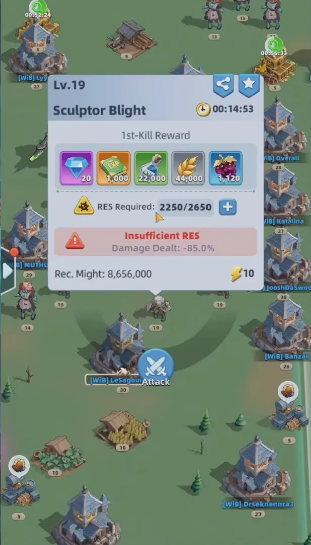 Resistance & Damage Penalties