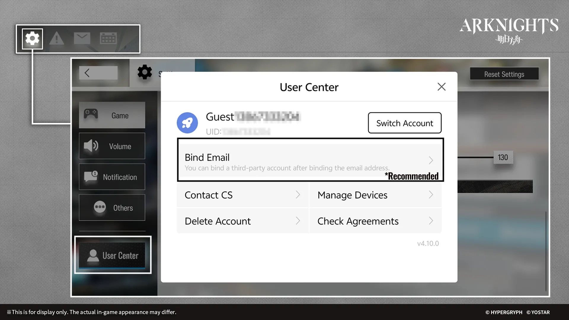 how to find arknights uid