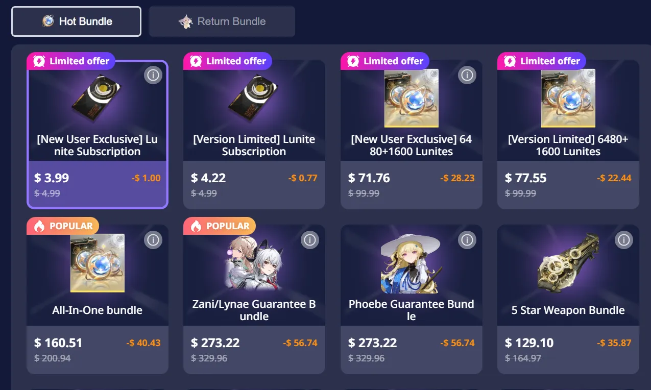 Discounted Recharge via Our Website