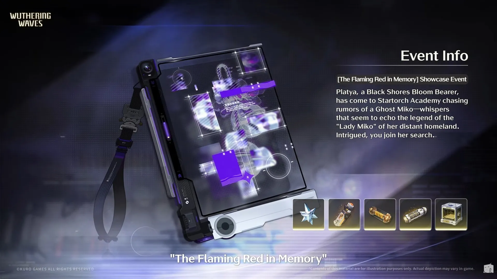 The Flaming Red in Memory