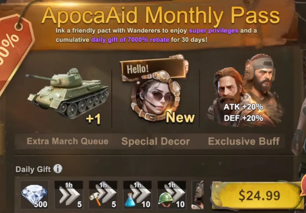 ApocaAid Monthly Pass