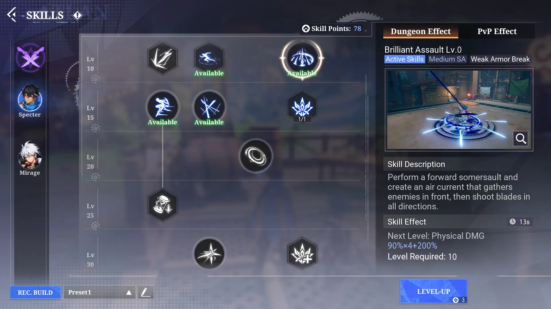 Specter Important Skills & Skill Leveling Priotities