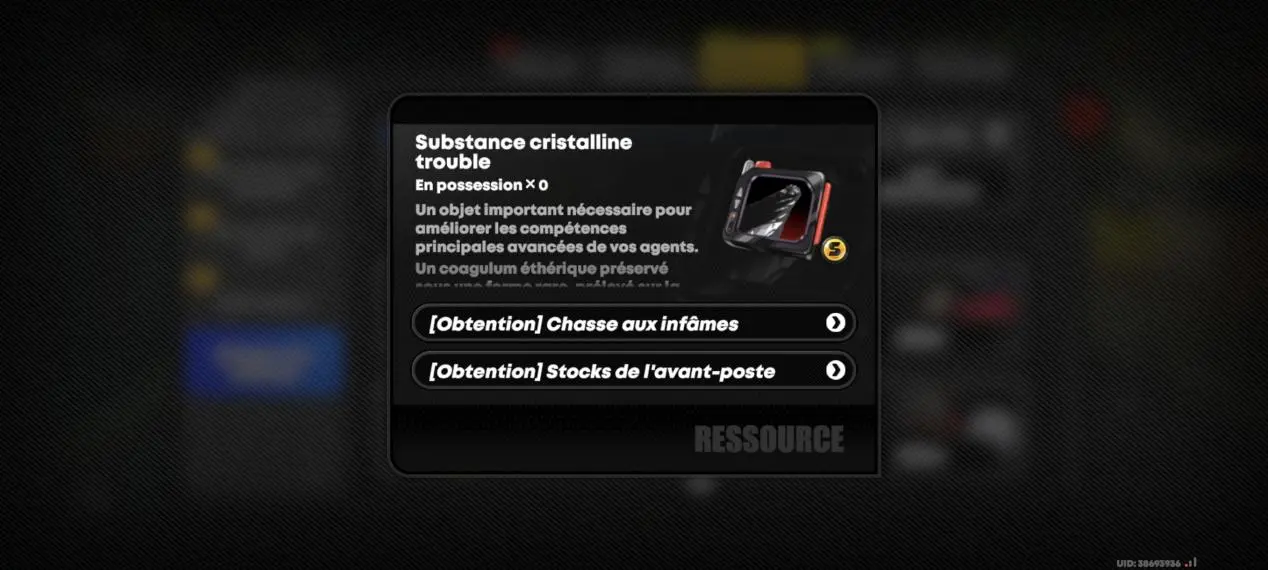  Substance cristalline trouble 