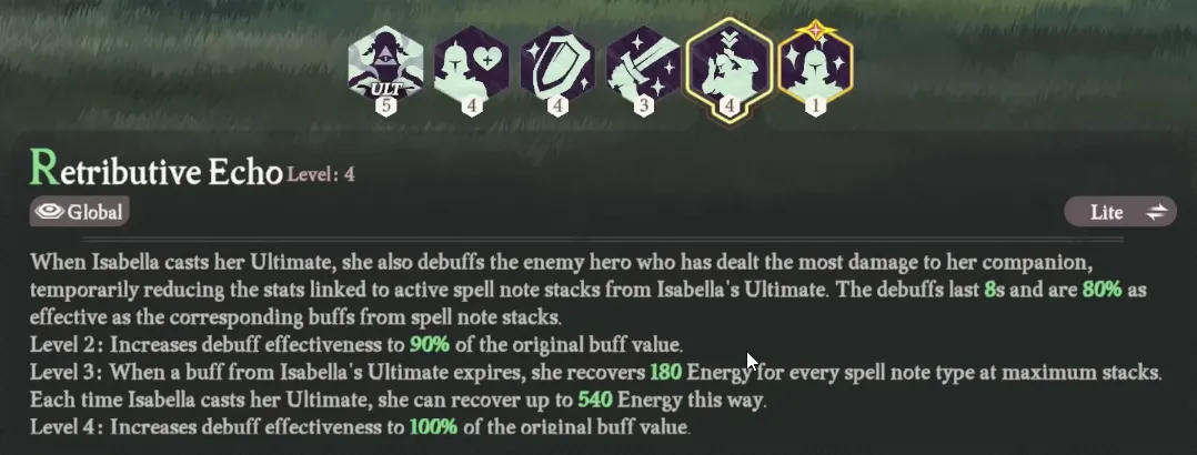 AFK Journey Isabella Exclusive Skill: Retributive Echo