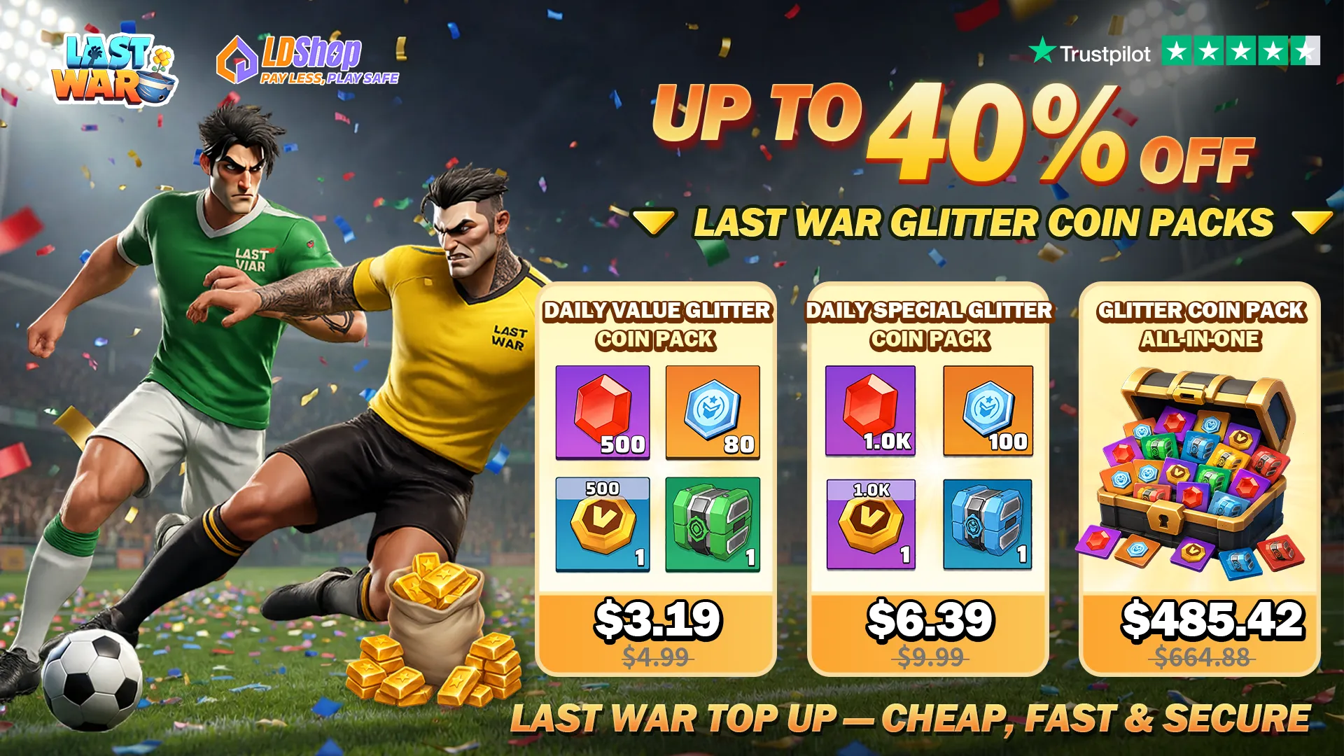 Last War Glitter Coin Packs