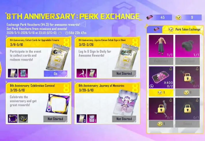 8th Anniversary: Perk Exchange