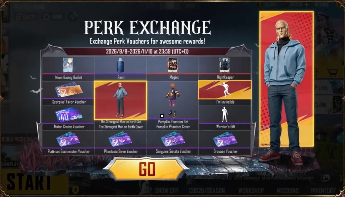 Free Perk Exchange Rewards: King-Themed Outfit