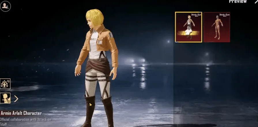 Armin Arlert Character Set realistic