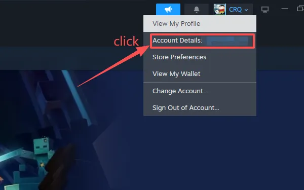region-1.png Click your account name to open Account details