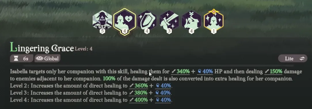 AFK Journey Isabella Skill: Lingering Grace