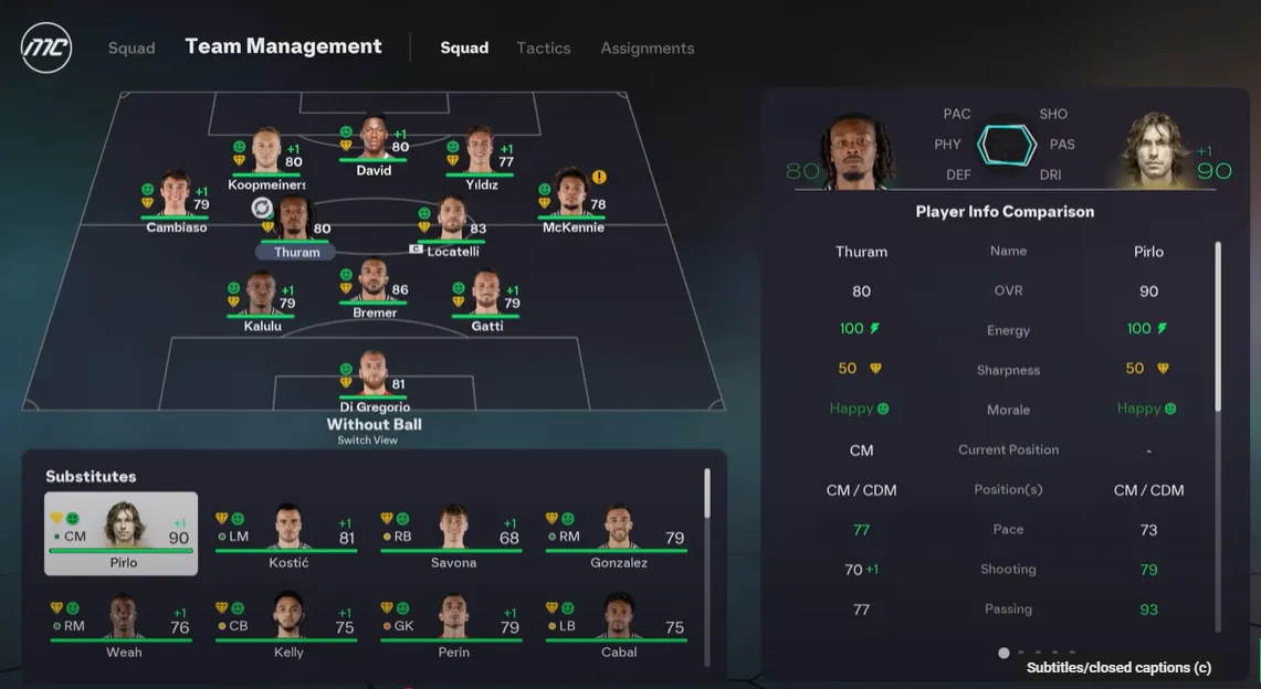 fc 26 team management